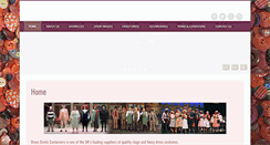 Desktop Screenshot of dresscirclecostumiers.com
